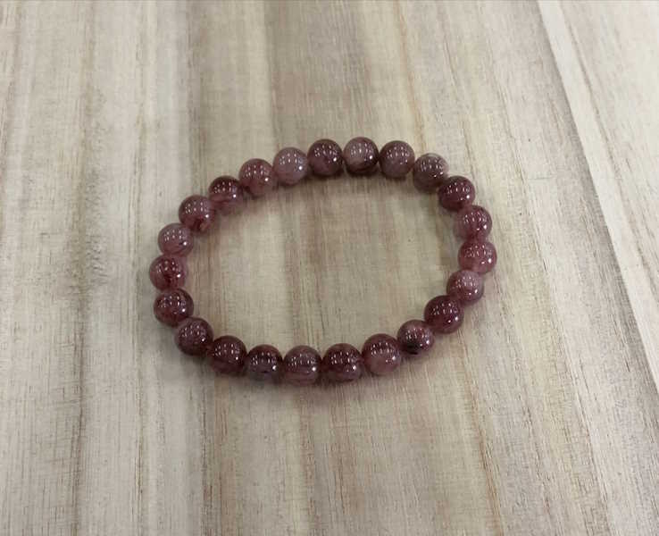 Pulsera Cuarzo Fresa bola